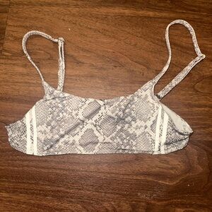 Snakeskin Print Bralette
